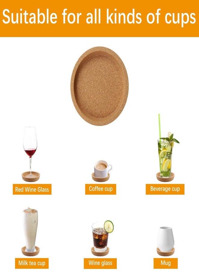 Anpuimult 15 Pcs Cork Coasters with Lip,Protect Your Table from Beverage Leak-Proof Cork Cup Holder,Non-Slip,Absorbent and Reusable Coasters for Drinks,Suitable for use with Most Types of Mugs - Image 5